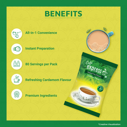 Cafe Express Instant Cardamom Tea Premix 1 Kg Benefits