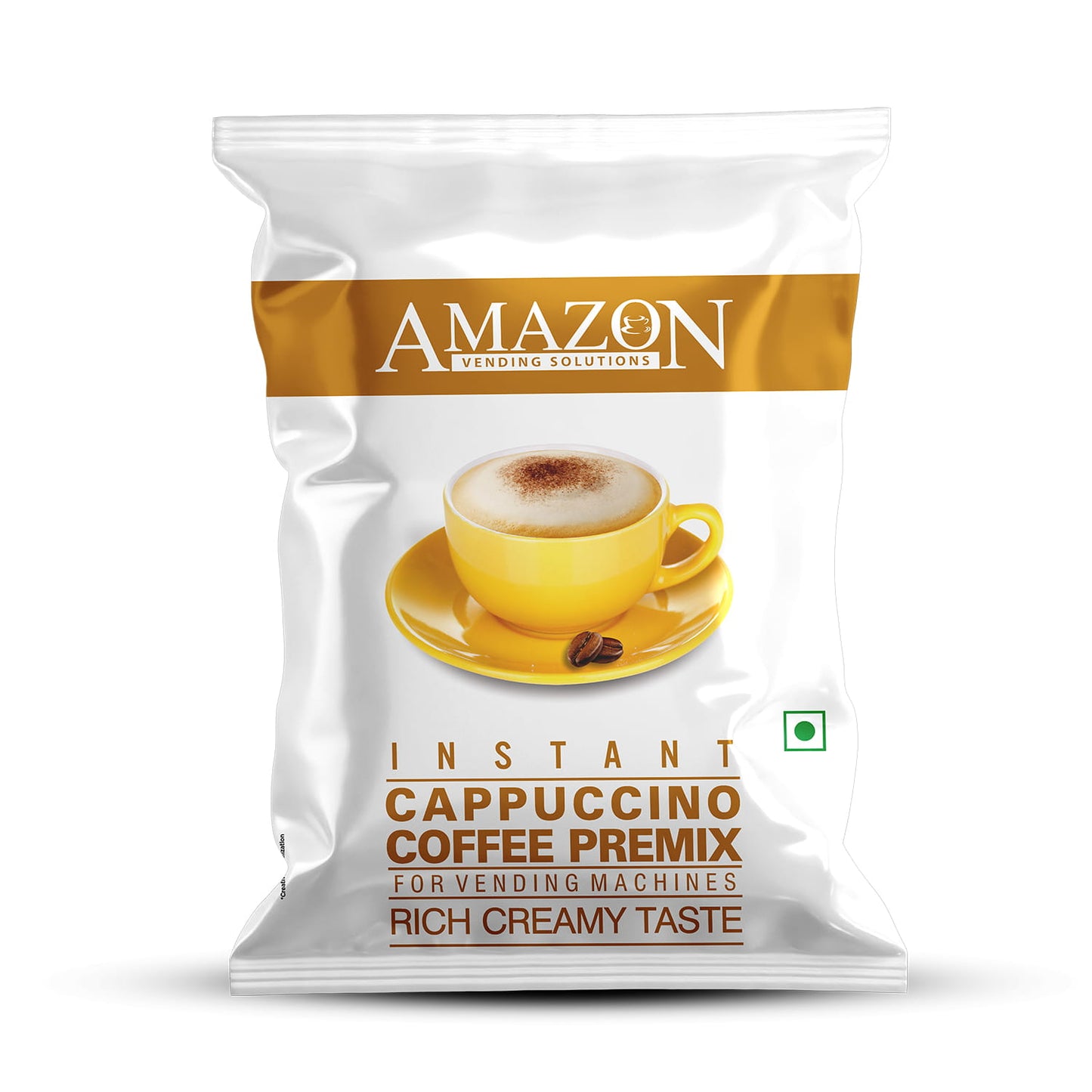 AMAZON 3-in-1 Cappuccino Coffee Premix – Rich & Creamy Taste | Ideal for Vending Machines