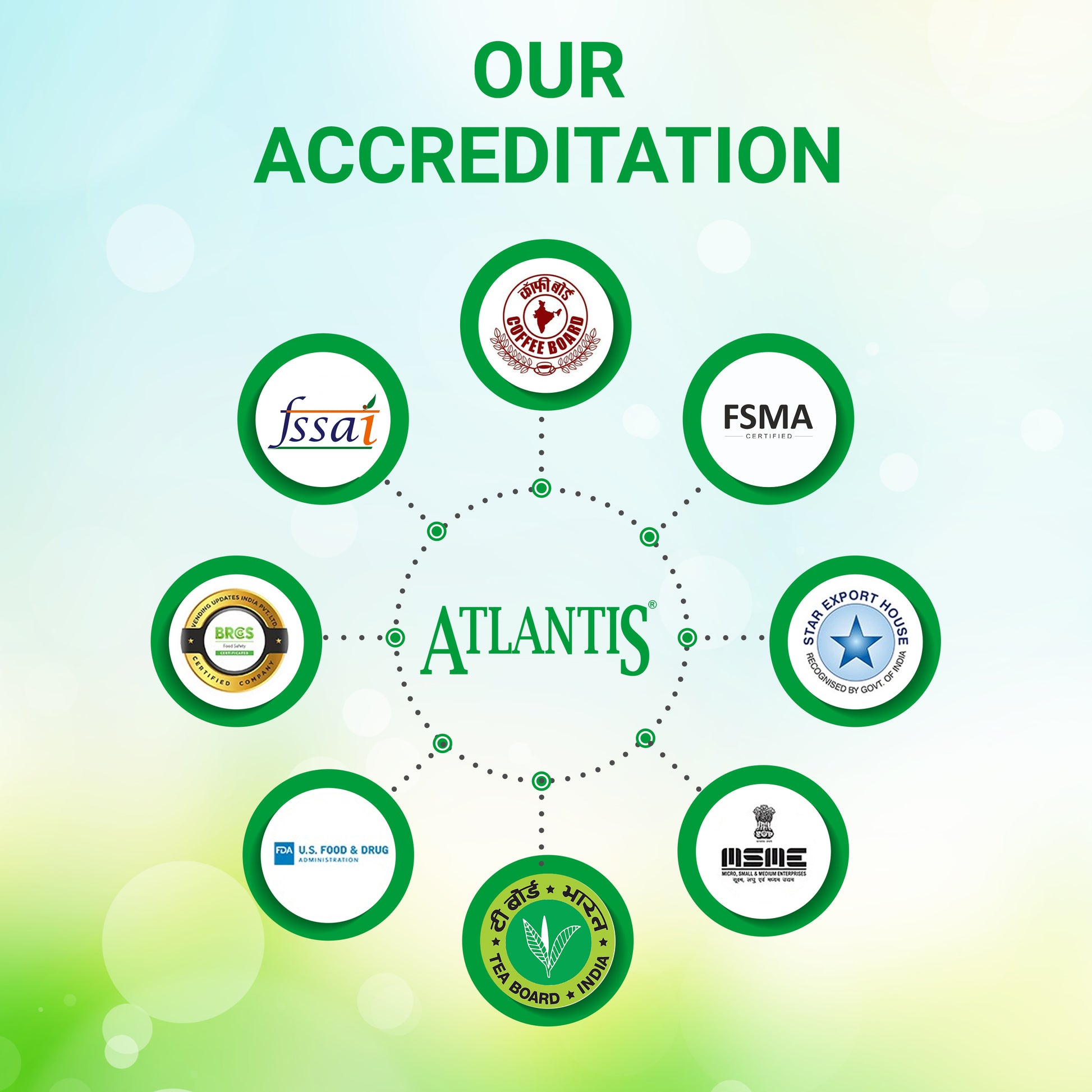 ATLANTIS Kadak 3-in-1 Instant Cardamom Tea Premix Our Accreditation 