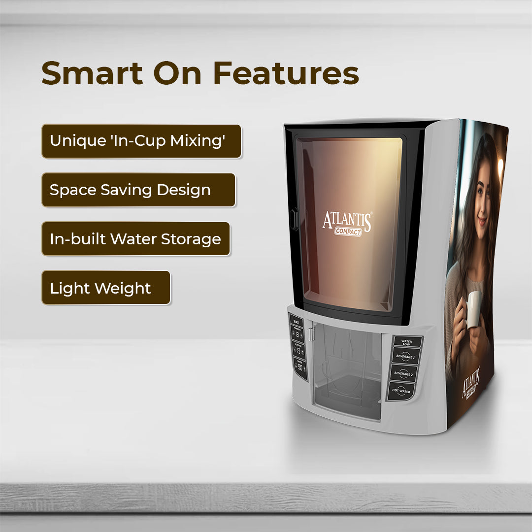 compact 2 lane coffee machine for small shop