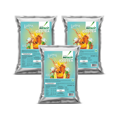 Atlantis Instacup Lemon Flavoured Iced Tea Premix | 1kg |  Just Add Cold Water | Uses In Cold Beverage Vending Machine