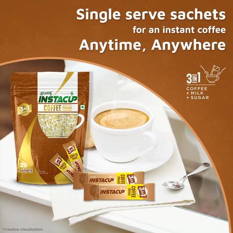 instacup coffee premix sachets