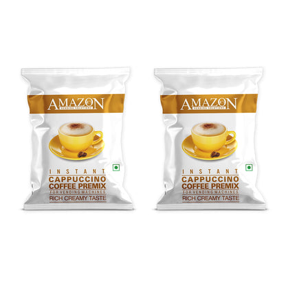 AMAZON 3-in-1 Cappuccino Coffee Premix – Rich & Creamy Taste | Ideal for Vending Machines