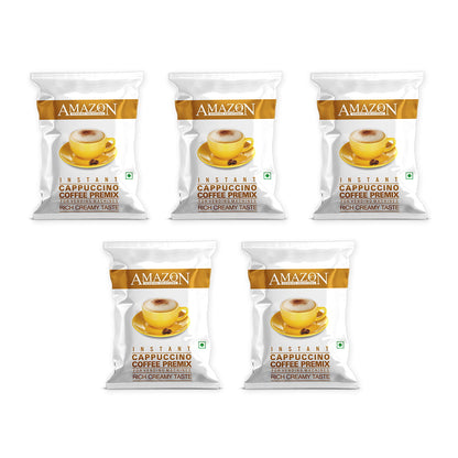 AMAZON 3-in-1 Cappuccino Coffee Premix – Rich & Creamy Taste | Ideal for Vending Machines