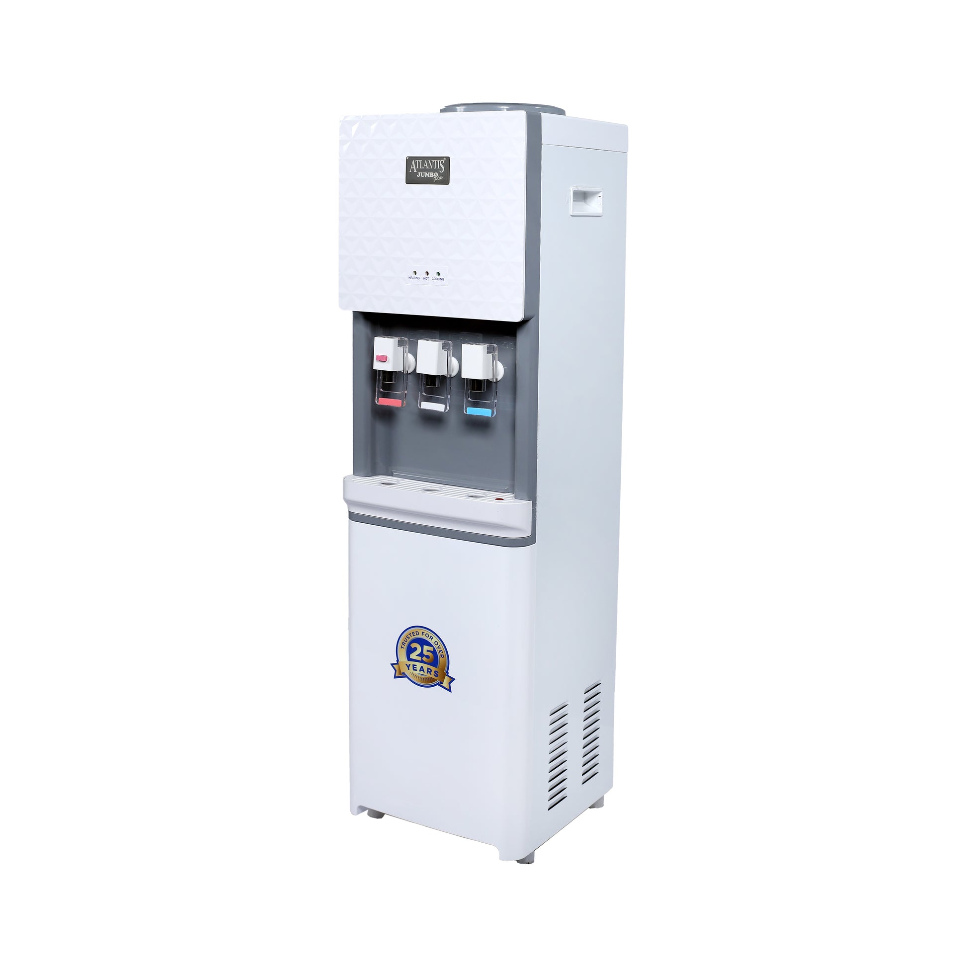 ATLANTIS JUMBO PLUS (Hot, Normal &  Cold Water Dispenser) | Floor Standing | 10Litres/Hour High Cooling Capacity
