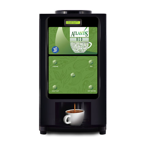ATLANTIS NEO 2-Lane Tea and Coffee Vending Machine - Dedicated Hot Water