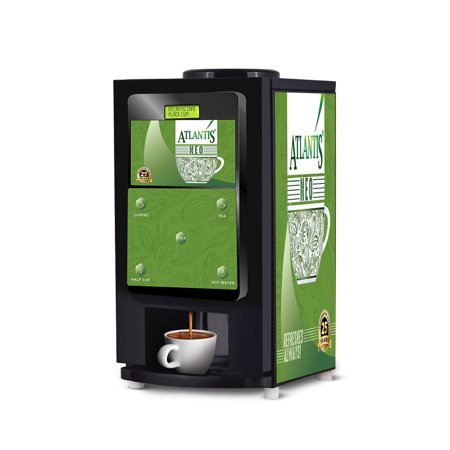 ATLANTIS NEO 2-Lane Tea and Coffee Vending Machine