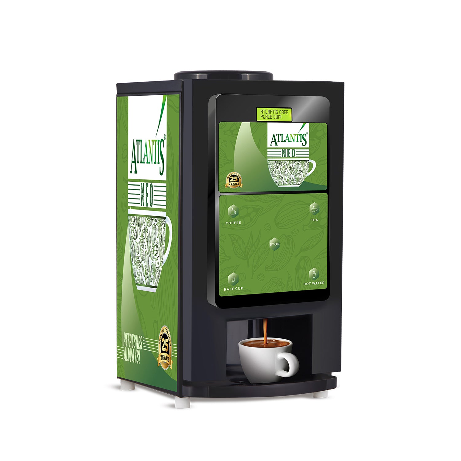 ATLANTIS NEO 2-Lane Tea and Coffee Vending Machine