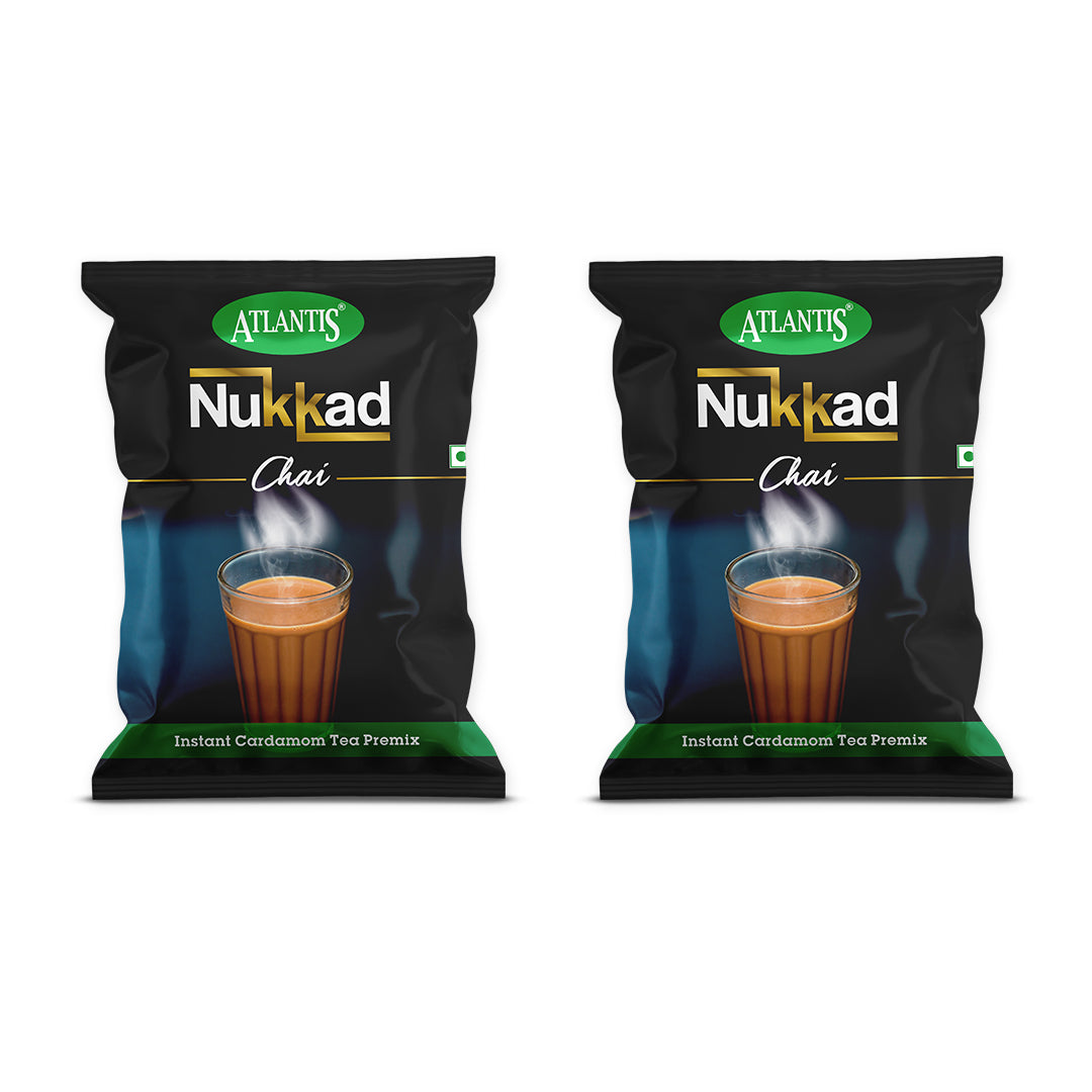 ATLANTIS Nukkad 3-in-1 Cardamom Tea Premix – 1kg Pack for Vending Machines | Strong Taste, No Milk or Sugar Needed