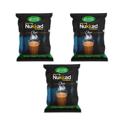 ATLANTIS Nukkad 3-in-1 Cardamom Tea Premix – 1kg Pack for Vending Machines | Strong Taste, No Milk or Sugar Needed