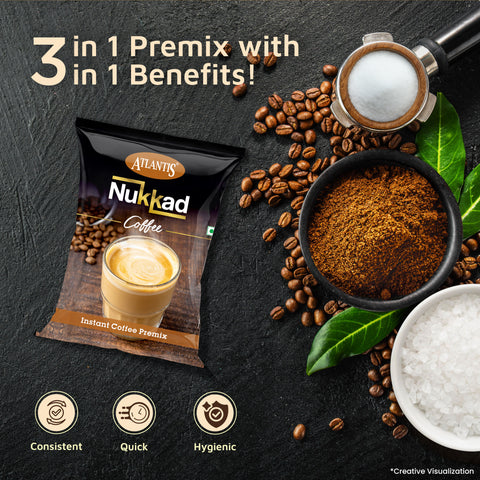 ATLANTIS Nukkad 3 in 1 Instant Coffee Powder