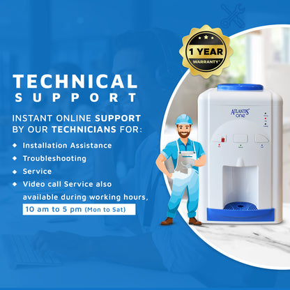 ATLANTIS ONE (Hot, Normal & Cold) Table Top Water Dispenser Technical Support