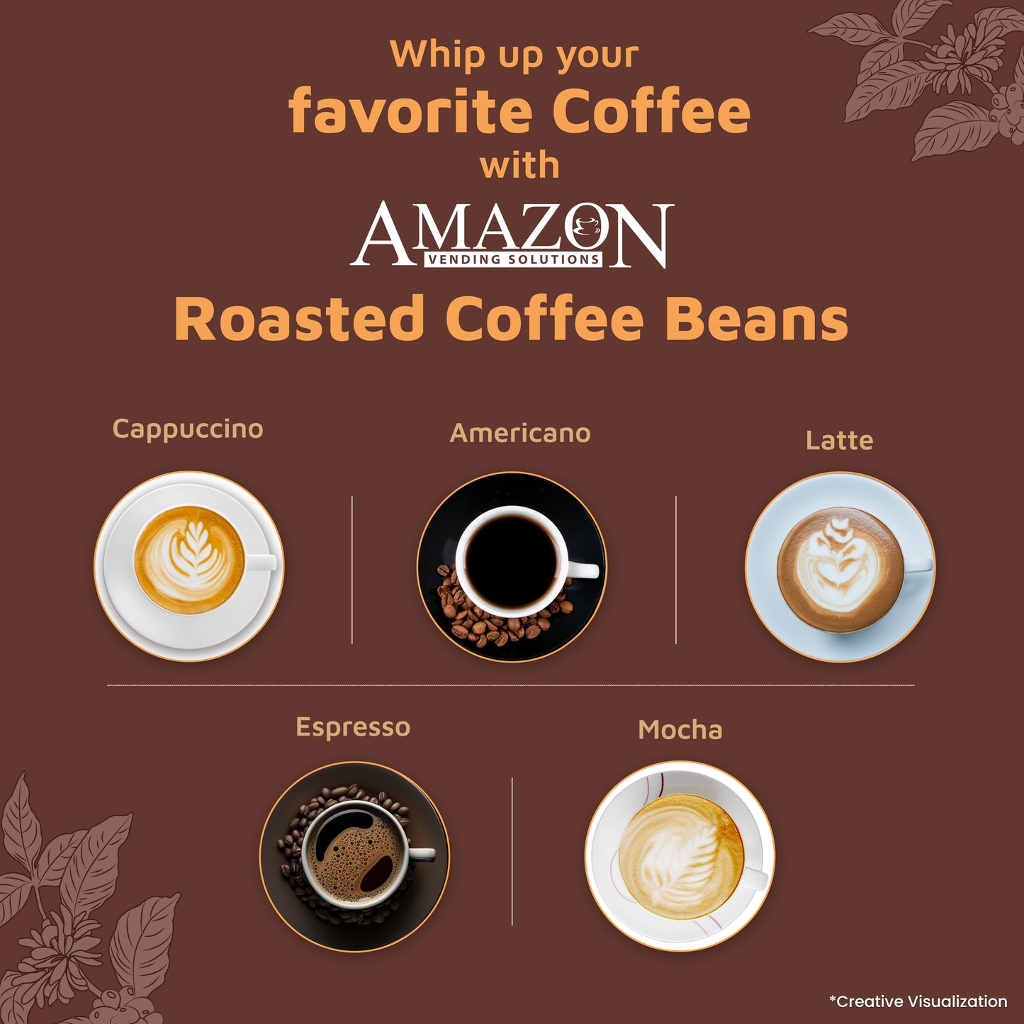 AMAZON Roasted Coffee Beans | 1kg | Uses in Atlantis Brew Coffee Machine