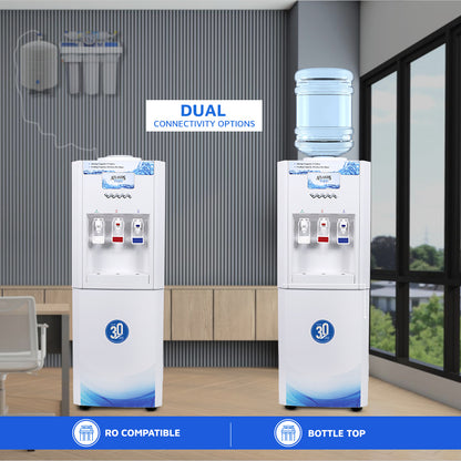 ATLANTIS SUPER Floor Standing Water Dispenser with RO Compatible (Available Space for RO Setup)- 3 Taps (15l Large Cold Tank Capacity)
