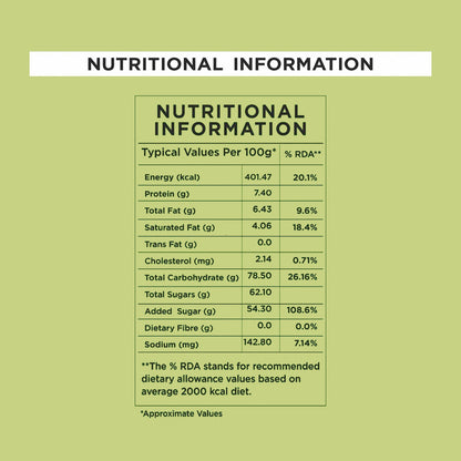 AMAZON 3-in-1 Cardamom Tea Premix 25 Sachets X 14 Grams Pouch Nutritional Information