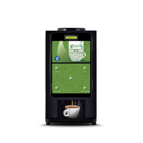 ATLANTIS NEO 2-Lane Tea and Coffee Vending Machine - Dedicated Hot Water