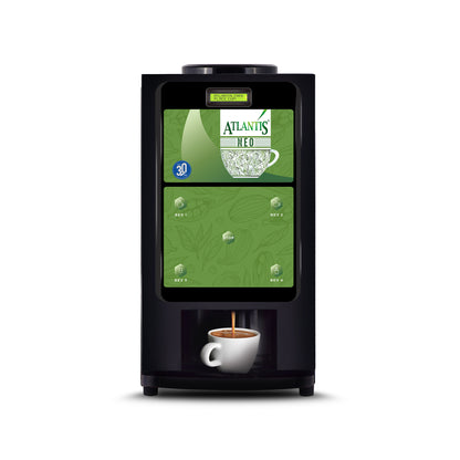 ATLANTIS NEO 3-Lane Tea and Coffee Vending Machine - Dedicated Hot Water