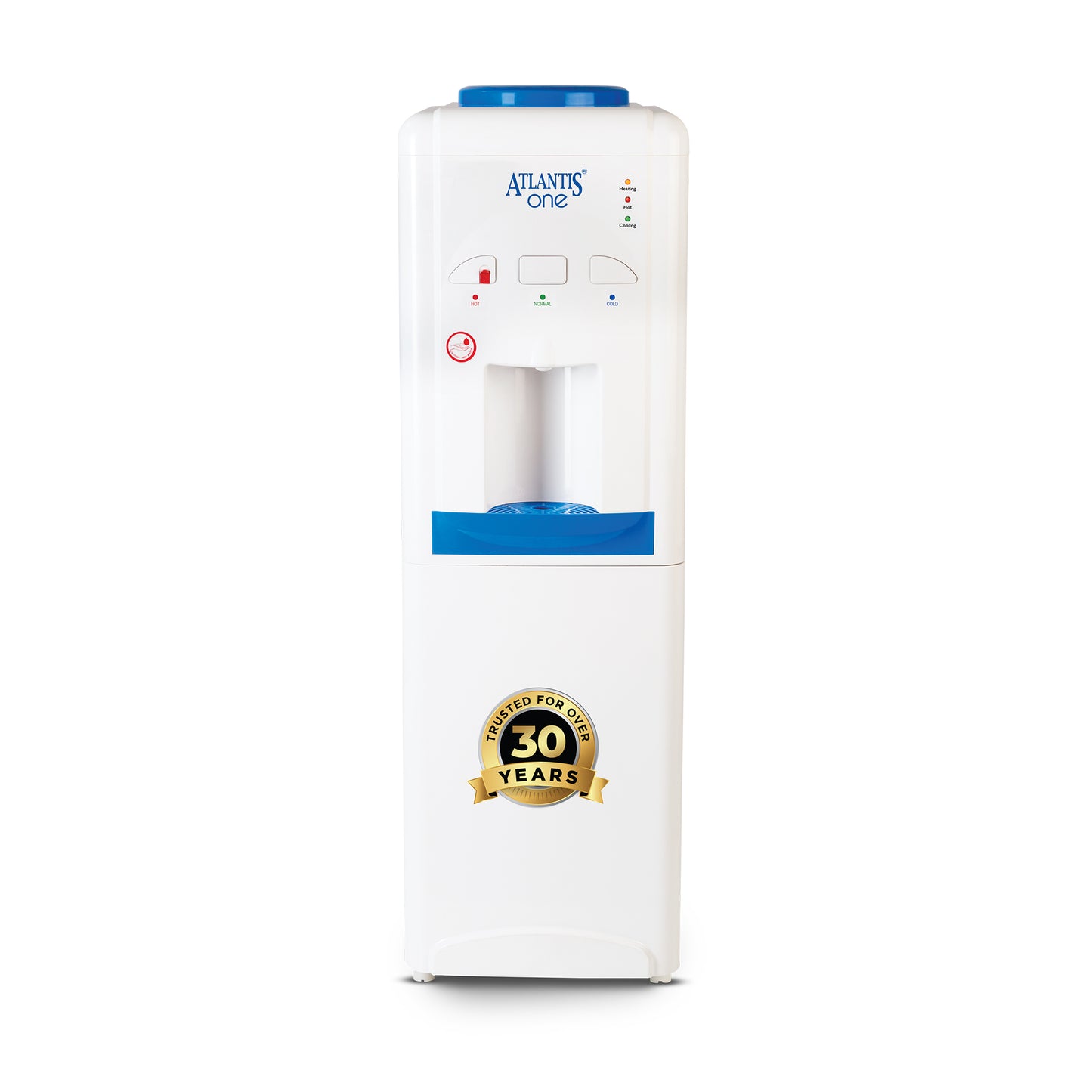 ATLANTIS ONE | Unique Single Outlet Design | Smart Push Buttons | Hot, Normal & Cold Water | 3L/Hour Cooling Capacity | 1 Year Warranty | Child Lock