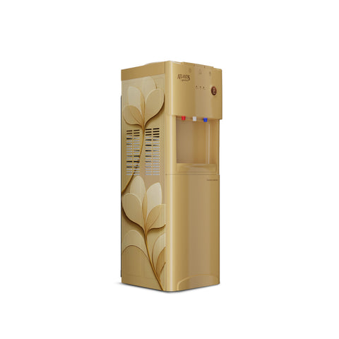 Atlantis Signature Designer Water Dispenser | 18L Cooling Cabinet | Hot, Normal & Cold | Luxury Art Finish | Top Push Buttons | Child Safety Lock | Silent Operation | BIS Certified | Office & Home