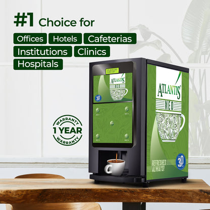 ATLANTIS NEO 4-Lane Tea and Coffee Vending Machines - Dedicated Hot Water