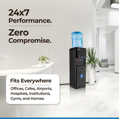 ATLANTIS BLAQUE | 18L Cooling Cabinet | Smart Push Buttons | Hot, Normal & Cold Water | 2.5L/hour Cooling Capacity | 1 Year Warranty | Top Loading