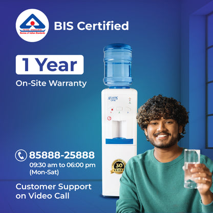 ATLANTIS ONE | Unique Single Outlet Design | Smart Push Buttons | Hot, Normal & Cold Water | 3L/Hour Cooling Capacity | 1 Year Warranty | Child Lock