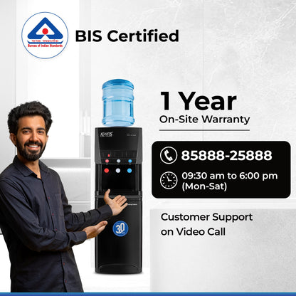 ATLANTIS BLAQUE | 18L Cooling Cabinet | Smart Push Buttons | Hot, Normal & Cold Water | 2.5L/hour Cooling Capacity | 1 Year Warranty | Top Loading