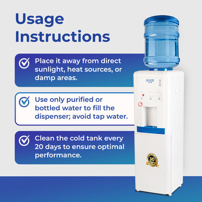 ATLANTIS ONE | Unique Single Outlet Design | Smart Push Buttons | Hot, Normal & Cold Water | 3L/Hour Cooling Capacity | 1 Year Warranty | Child Lock