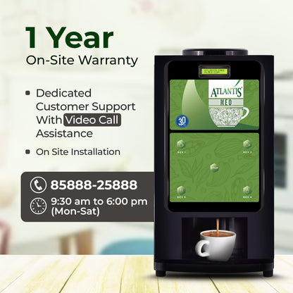 ATLANTIS NEO 4-Lane Tea and Coffee Vending Machines - Dedicated Hot Water