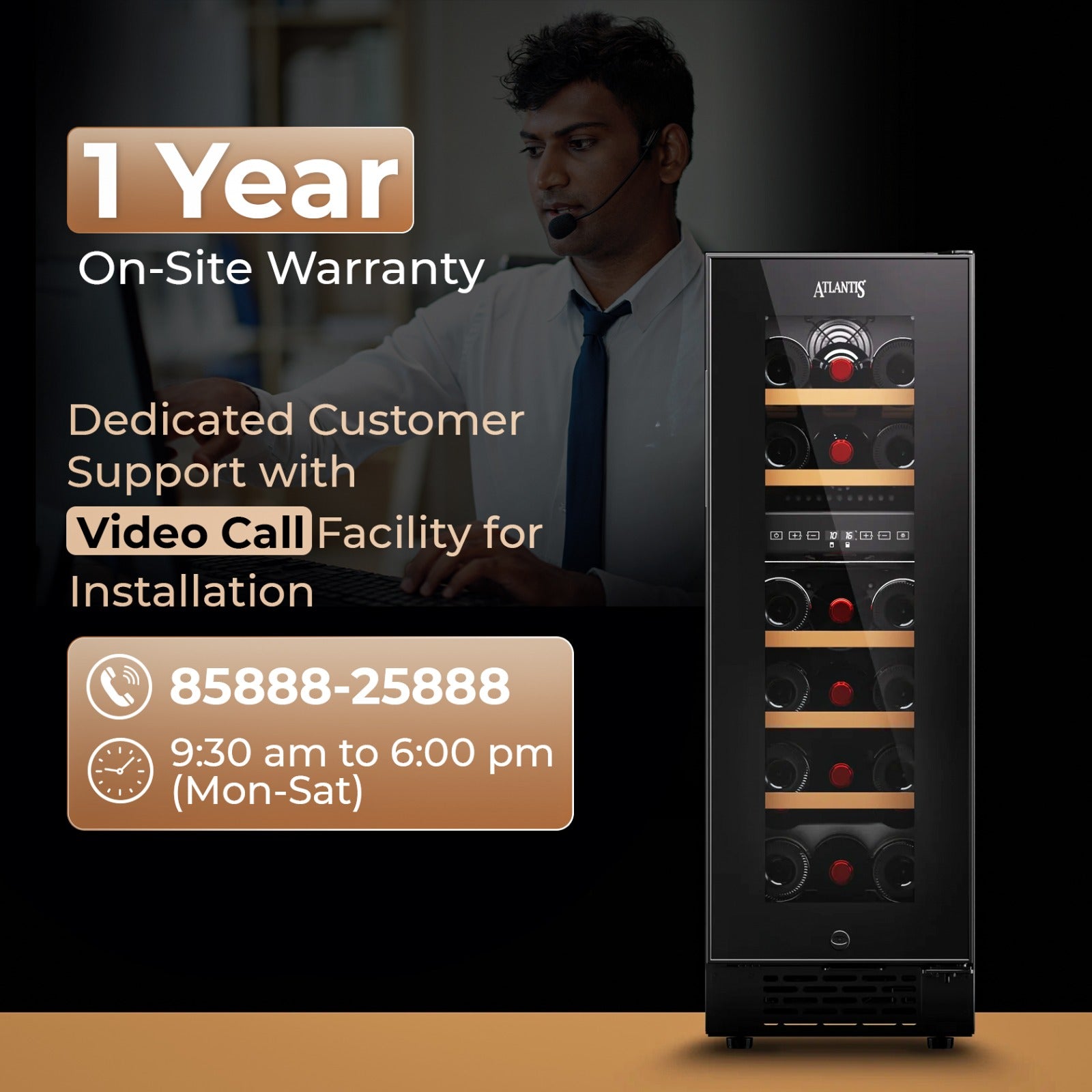 1 Year One Site Warranty Wine Cooler