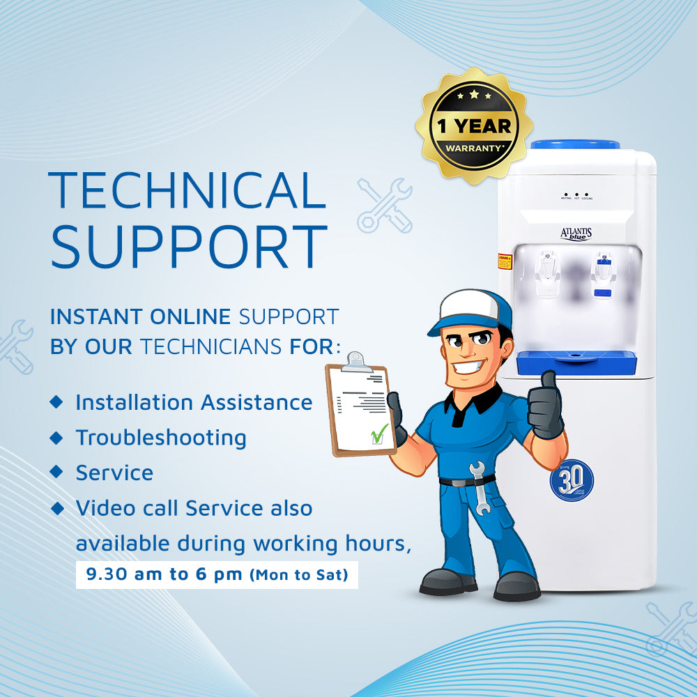 ATLANTIS BLUE Normal & Cold Floor Standing Water Dispenser (NO HOT)- 2 Taps