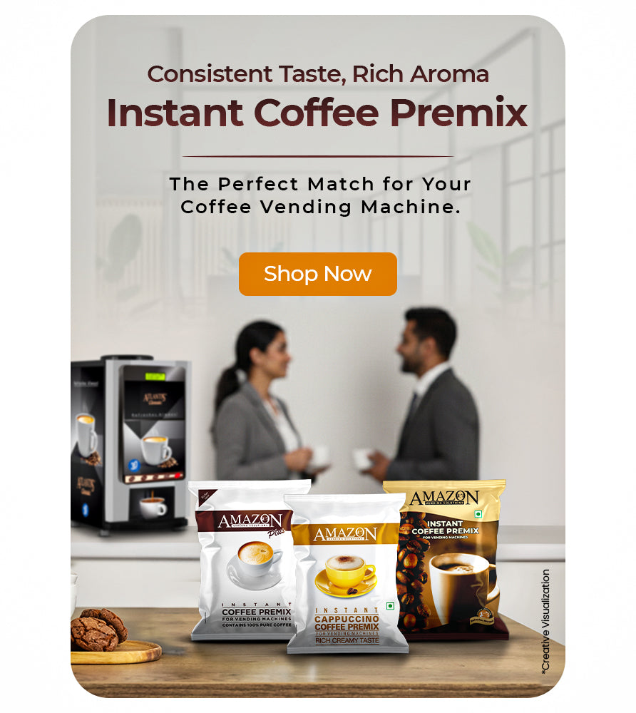 Delicious Instant Coffee Powder by amazon premix & atlantis vending machine