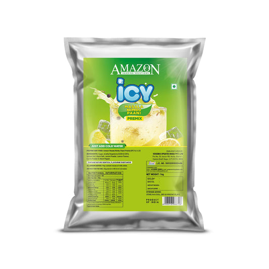 AMAZON ICY Masala Nimbu Pani Premix | 1 Kg | Just Add Cold Water | Summer Drink
