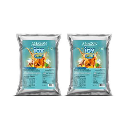 AMAZON Icy Lemon Flavoured Iced Tea Premix | 1kg |  Just Add Cold Water | Uses In Cold Beverage Vending Machine