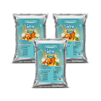 AMAZON Icy Lemon Flavoured Iced Tea Premix | 1kg |  Just Add Cold Water | Uses In Cold Beverage Vending Machine