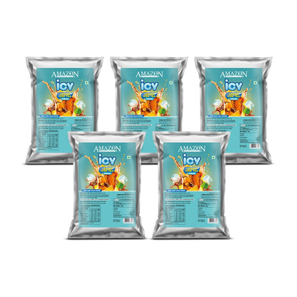 AMAZON Icy Lemon Flavoured Iced Tea Premix | 1kg |  Just Add Cold Water | Uses In Cold Beverage Vending Machine