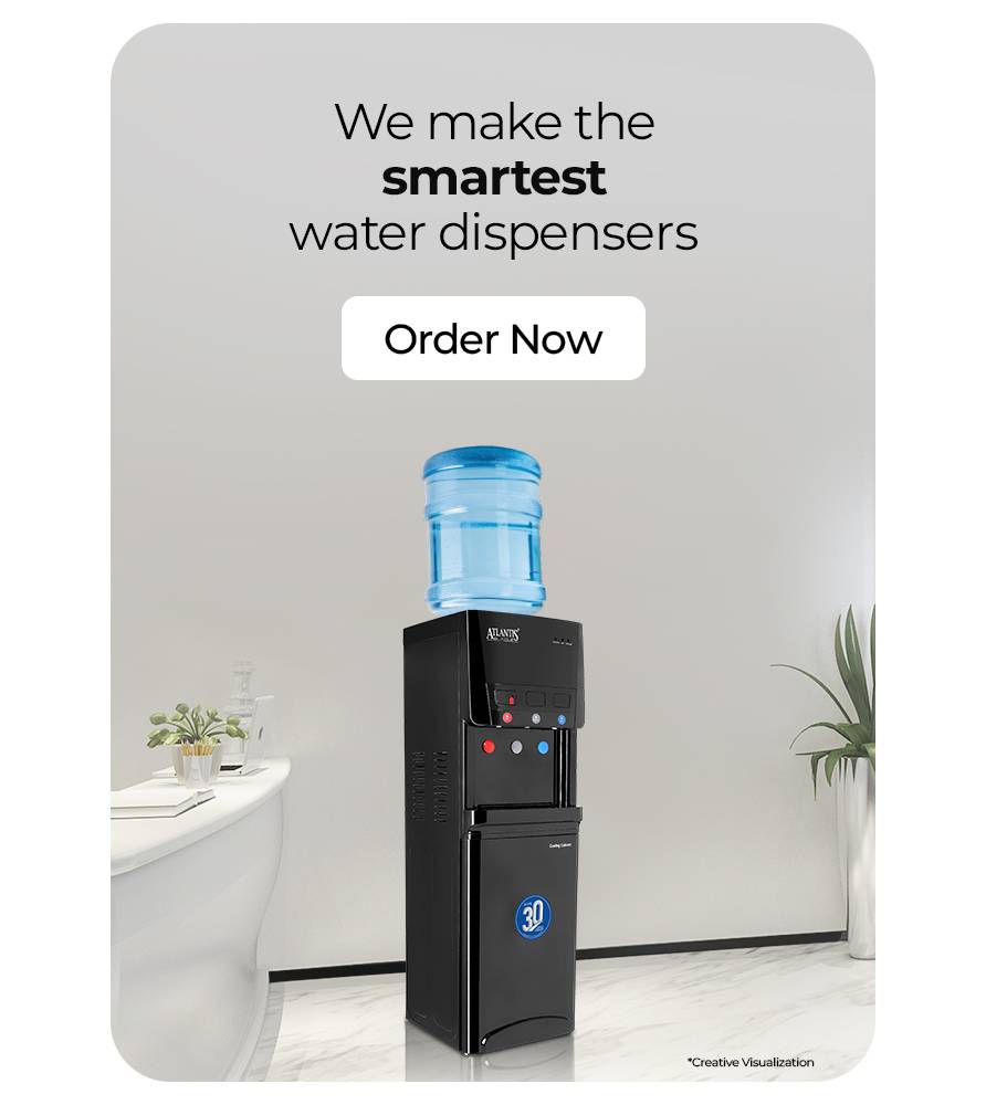 Hot and cold water dispenser for commercial spaces