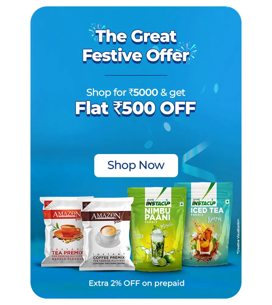 The Great Festive Offer Tea Coffee Premix Powder & Sachets