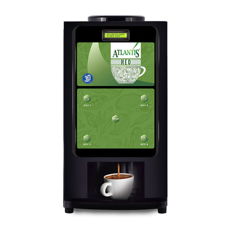 ATLANTIS NEO 3-Lane Tea and Coffee Vending Machine - Dedicated Hot Water
