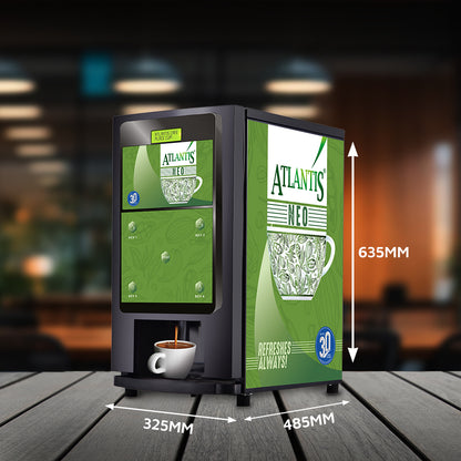 ATLANTIS NEO 4-Lane Tea and Coffee Vending Machines - Dedicated Hot Water