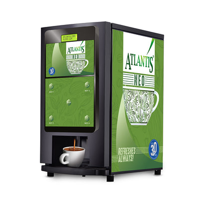 ATLANTIS NEO 4-Lane Tea and Coffee Vending Machines - Dedicated Hot Water