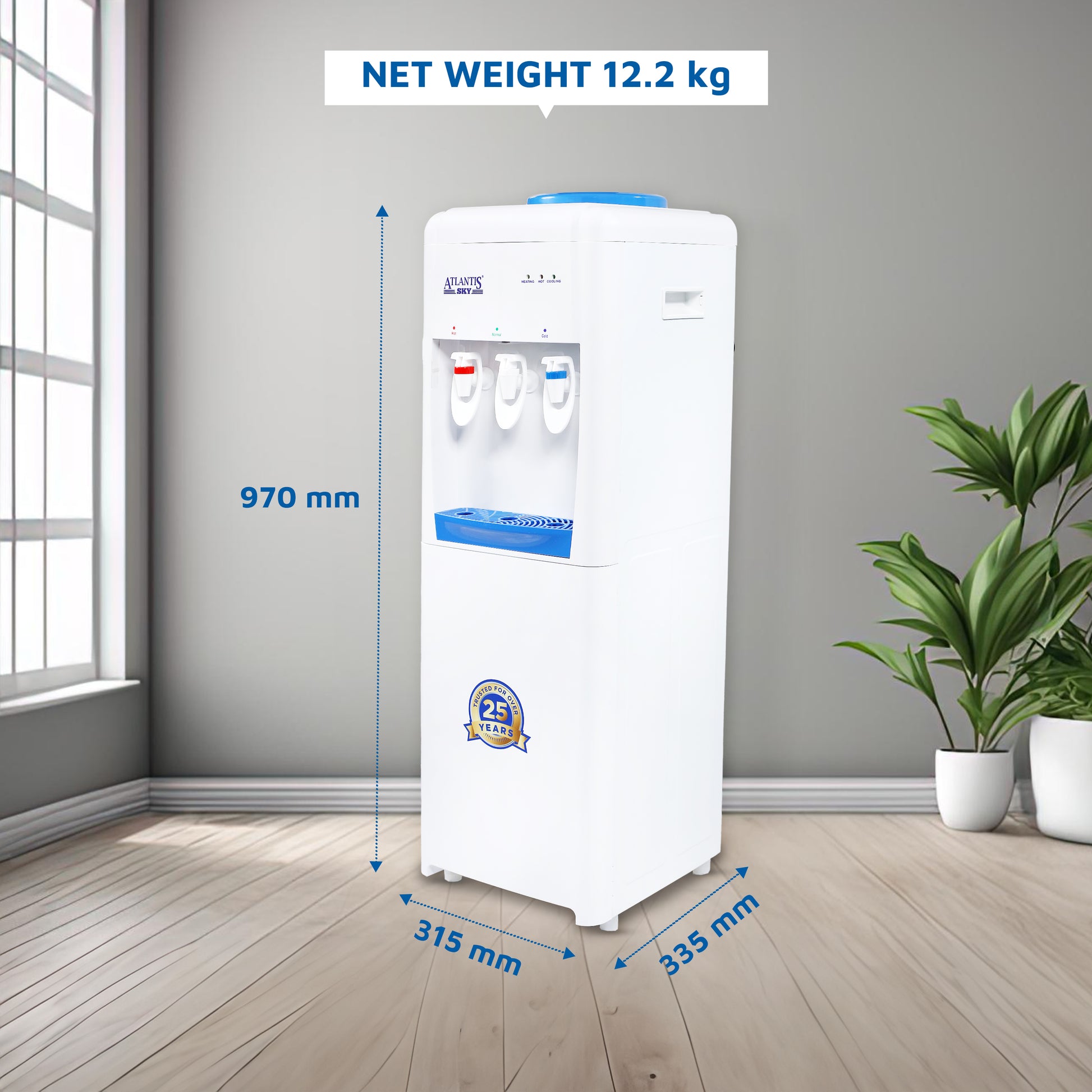 ATLANTIS SKY Water Dispenser Hot, Normal &Cold | Floor Standing