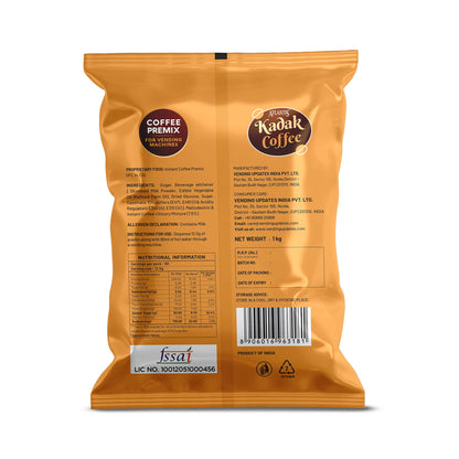 ATLANTIS Kadak 3-in-1 Coffee Premix – 1kg Pack for Strong Taste | Best for Vending Machines