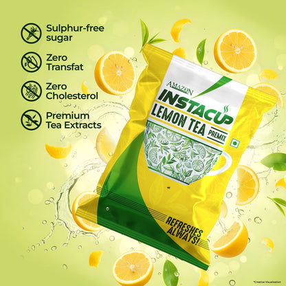 AMAZON Instacup Lemon Tea Premix – Refreshing & Tangy | Instant Hot Drink for Vending Machines – Just Add Water