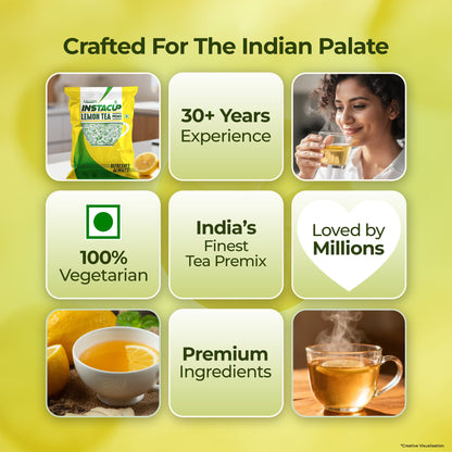 AMAZON Instacup Lemon Tea Premix – Refreshing & Tangy | Instant Hot Drink for Vending Machines – Just Add Water