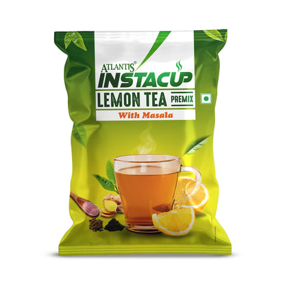 Atlantis Lemon Masala Tea Premix – Tangy & Spicy Blend for Vending Machines | Just Add Hot Water for Instant Refreshment