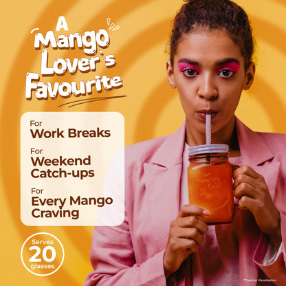 Atlantis Instacup Mango Iced Tea Premix | Mazaa Flavour | 400g Pack