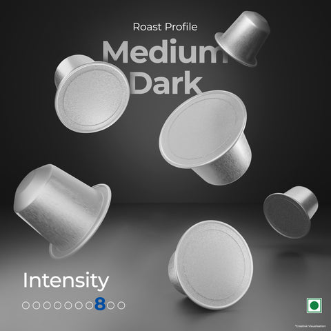 Atlantis Daylight Brew Coffee Capsules | Nespresso® Compatible | Profile Roasted | No Artificial Flavours | Medium Dark Roast | Intensity 8 | Cafe-Style Precision | Pack of 6