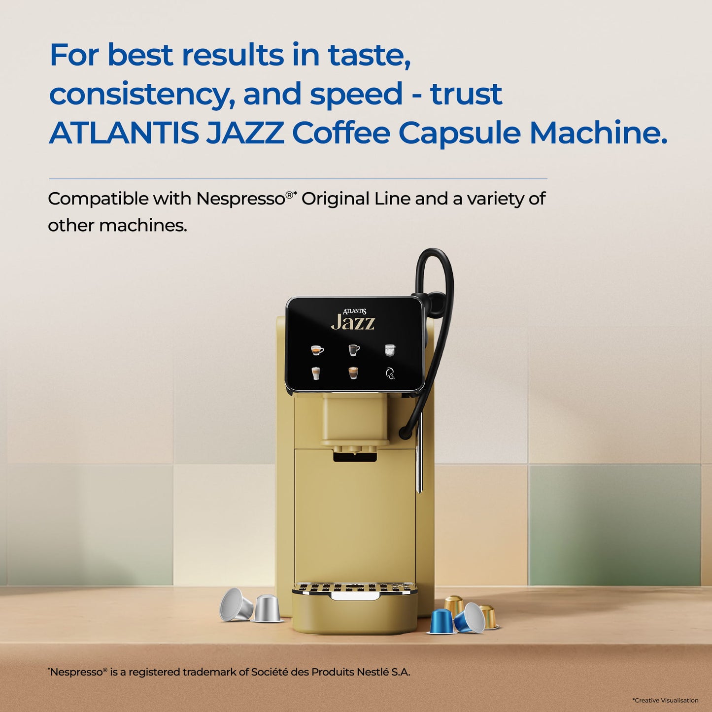 Atlantis Coffee Capsules Assorted Pack | 18 capsules | 3 Blends | Intensity 8 | Intensity 9 | Intensity 10 | Nespresso® Original Line Compatible | Profile Roasted Coffee