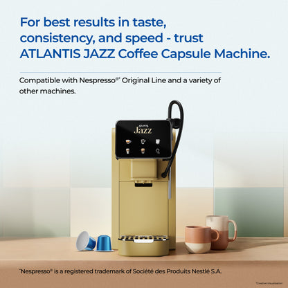 Atlantis Midnight Brew Coffee Capsules | Nespresso® Compatible | Dark Roast | Intensity 10 | Profile Roasted | No Artificial Flavours | Cafe-Style Precision | Pack of 6